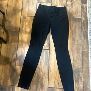 Express High Waisted Skinny Work Pants - size 0 - black